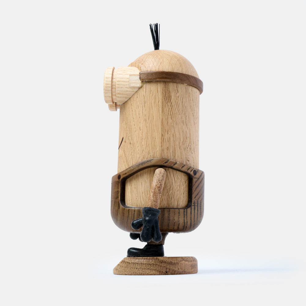 Boyhood Minions Kevin wooden figure in oak & smoked oak, view 3 (image 3)
