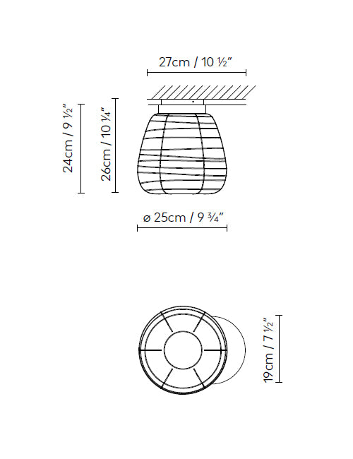 B.lux Misko C25 dimension drawing
