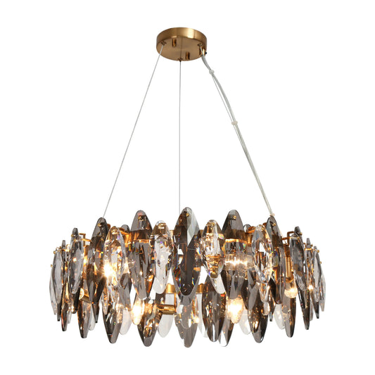 23 Inch Crystal Drum Chandelier Ha05004A - LNC Home