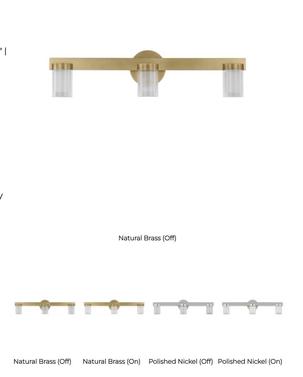 Kelly Wearstler Esfera 24-inch 3 Light LED Bath Bar by Visual & Comfort & Co