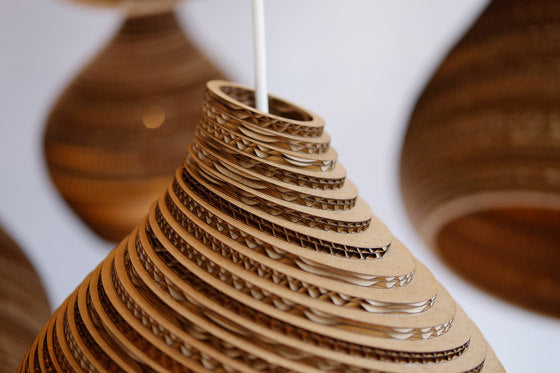 Scraplights Nest Sustainable Cardboard Pendant By Graypants