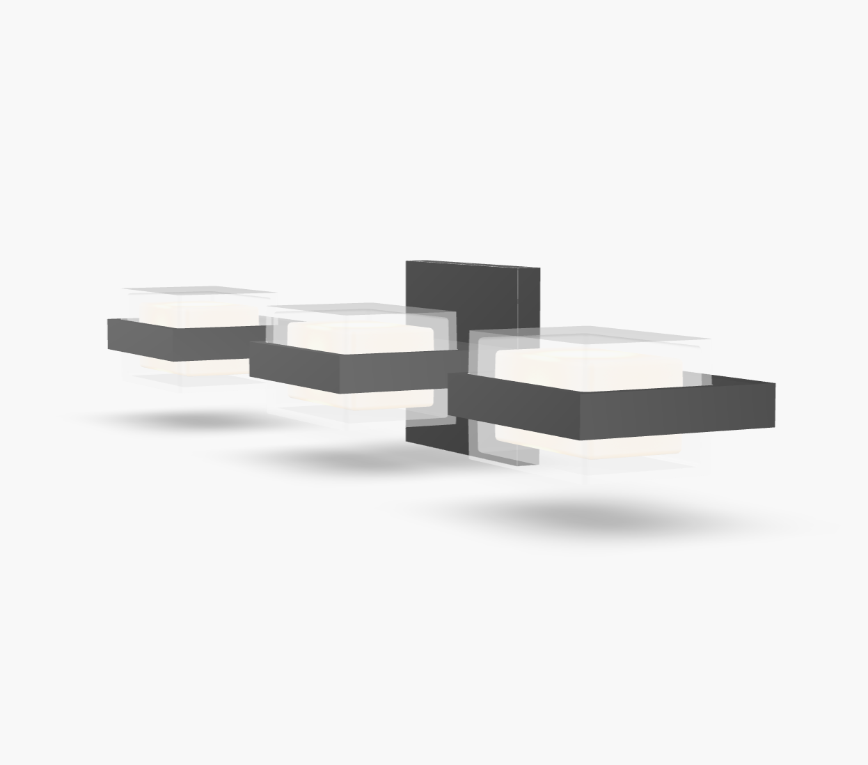 Kamden 3 Light Vanity Light 700Bckmd3H by Visual & Comfort & Co