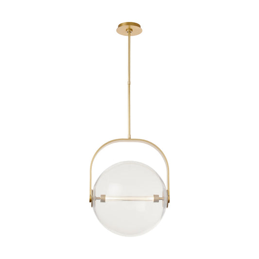 Led Brass Globe Pendant Fues 17-inch by Visual & Comfort & Co