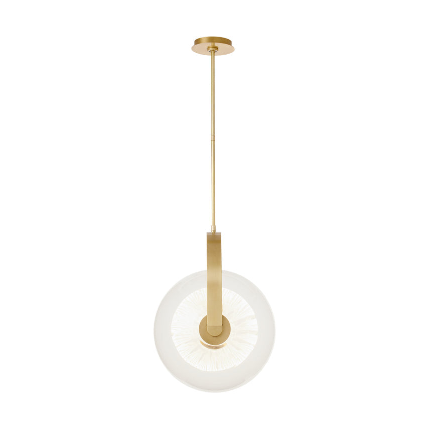 Led Brass Globe Pendant Fues 17-inch by Visual & Comfort & Co