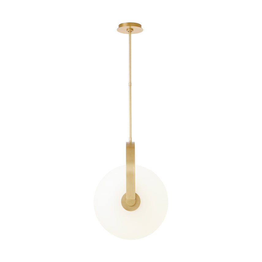Led Brass Globe Pendant Fues 17-inch by Visual & Comfort & Co
