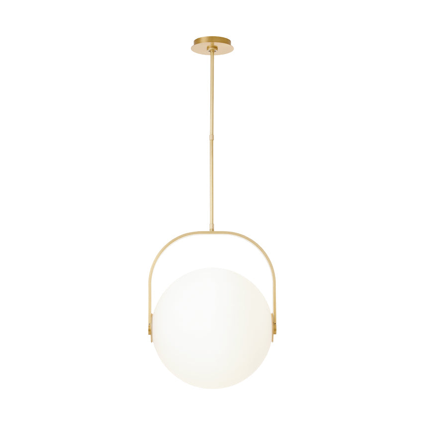 Led Brass Globe Pendant Fues 17-inch by Visual & Comfort & Co