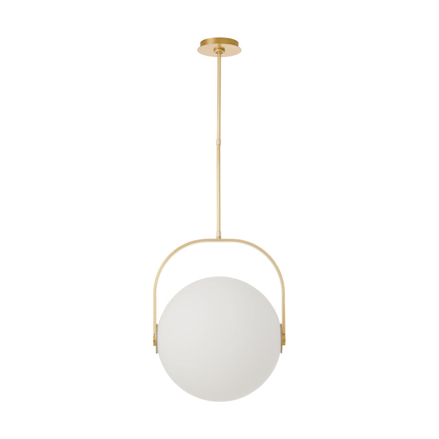 Led Brass Globe Pendant Fues 17-inch by Visual & Comfort & Co
