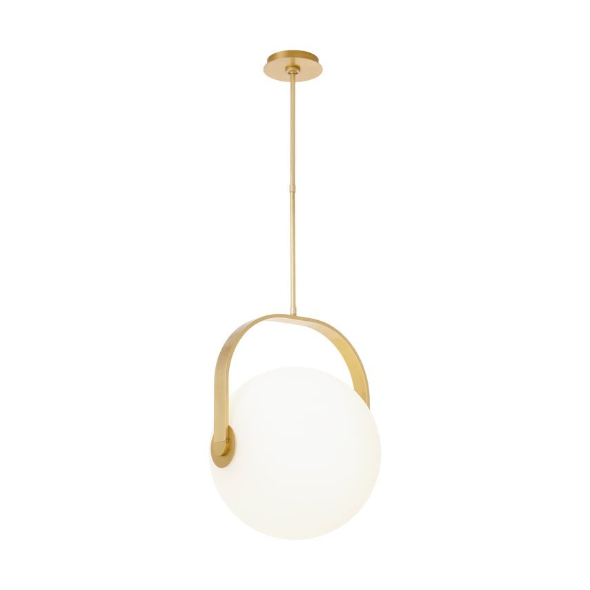 Led Brass Globe Pendant Fues 17-inch by Visual & Comfort & Co