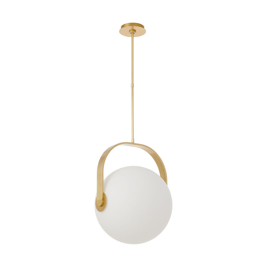 Led Brass Globe Pendant Fues 17-inch by Visual & Comfort & Co