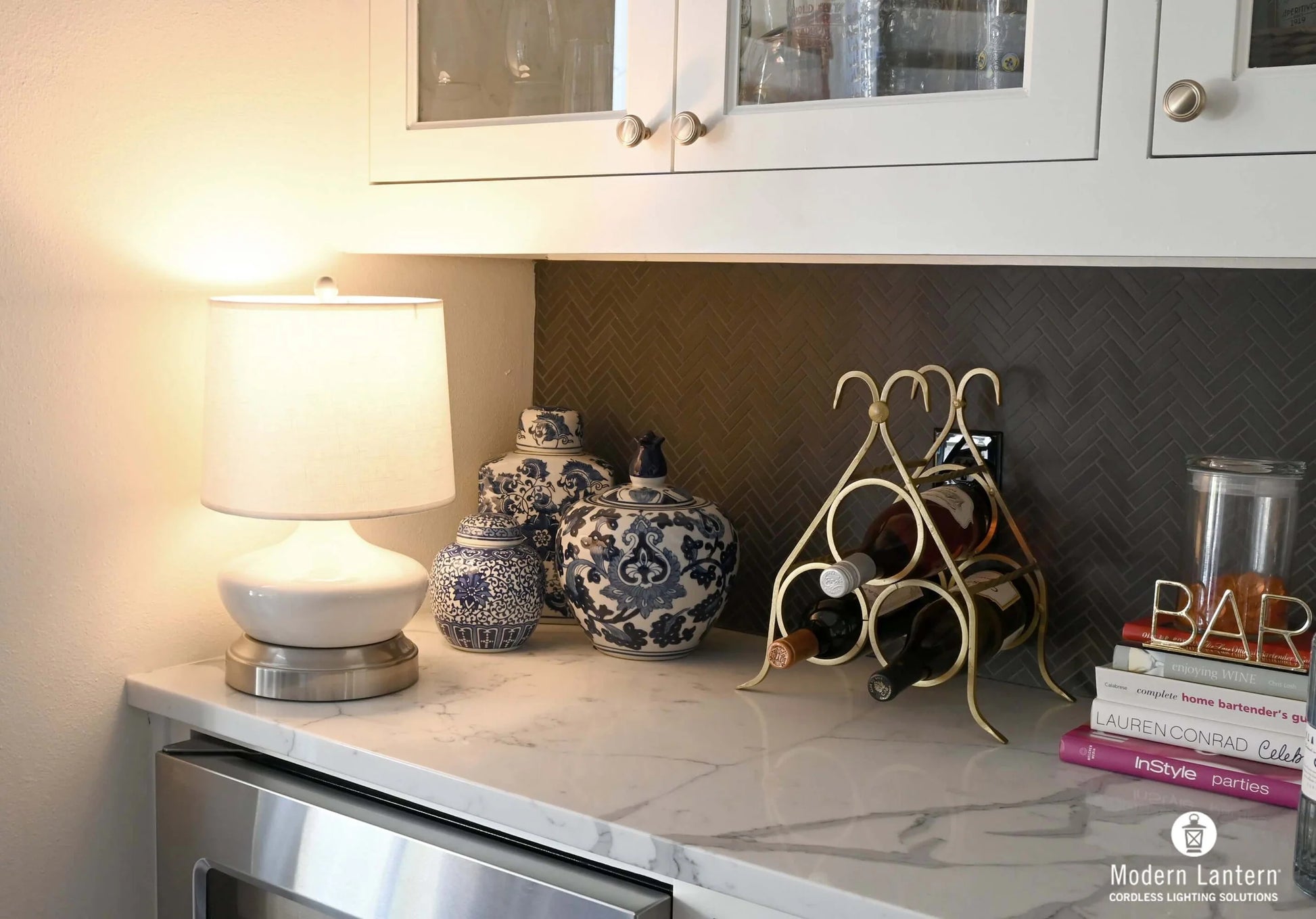 Bella Mini Cordless Lamp for Dining Table and Reception Desk
