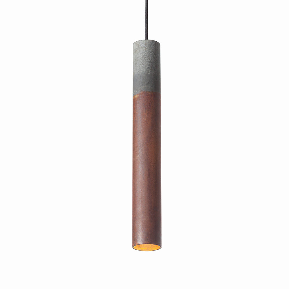 Roest Tube Industrial Modern Led Pendant Handmade Steel Light By Graypants