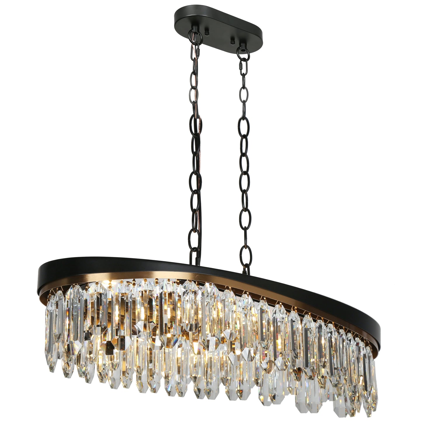 Modern Brass Crystal Chandelier - LNC Home