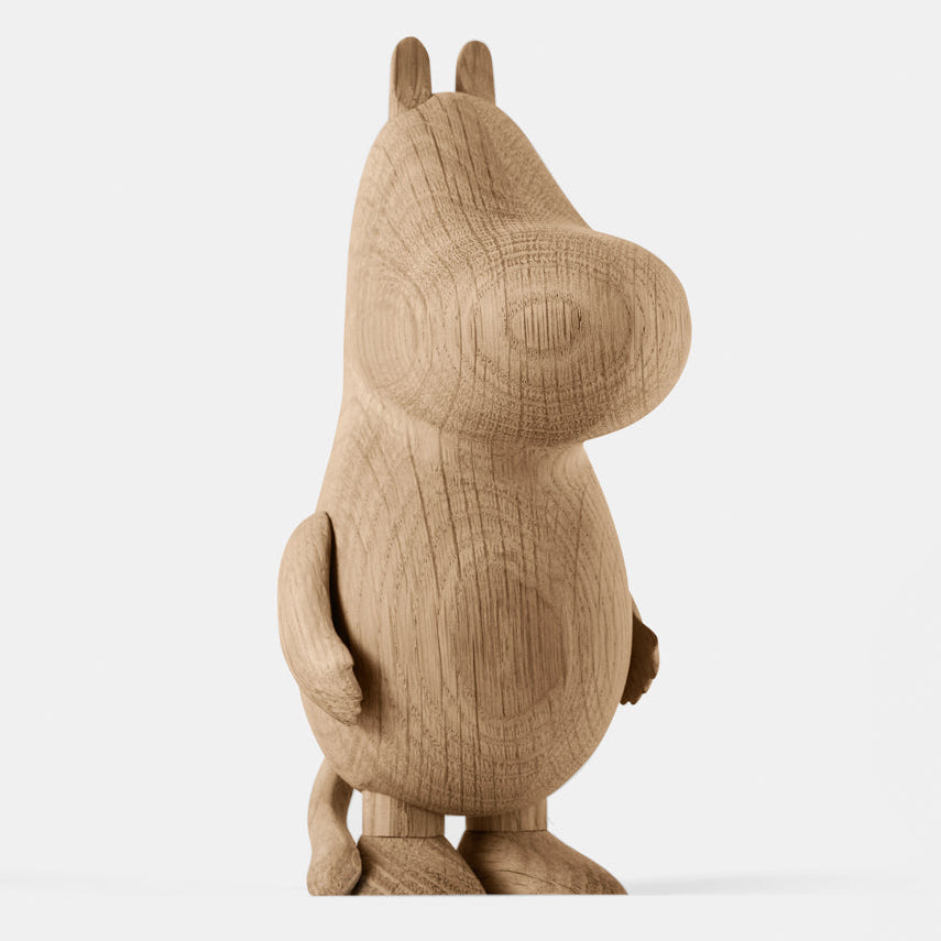Boyhood Moomintroll wooden figure in oak, Large (image 2)