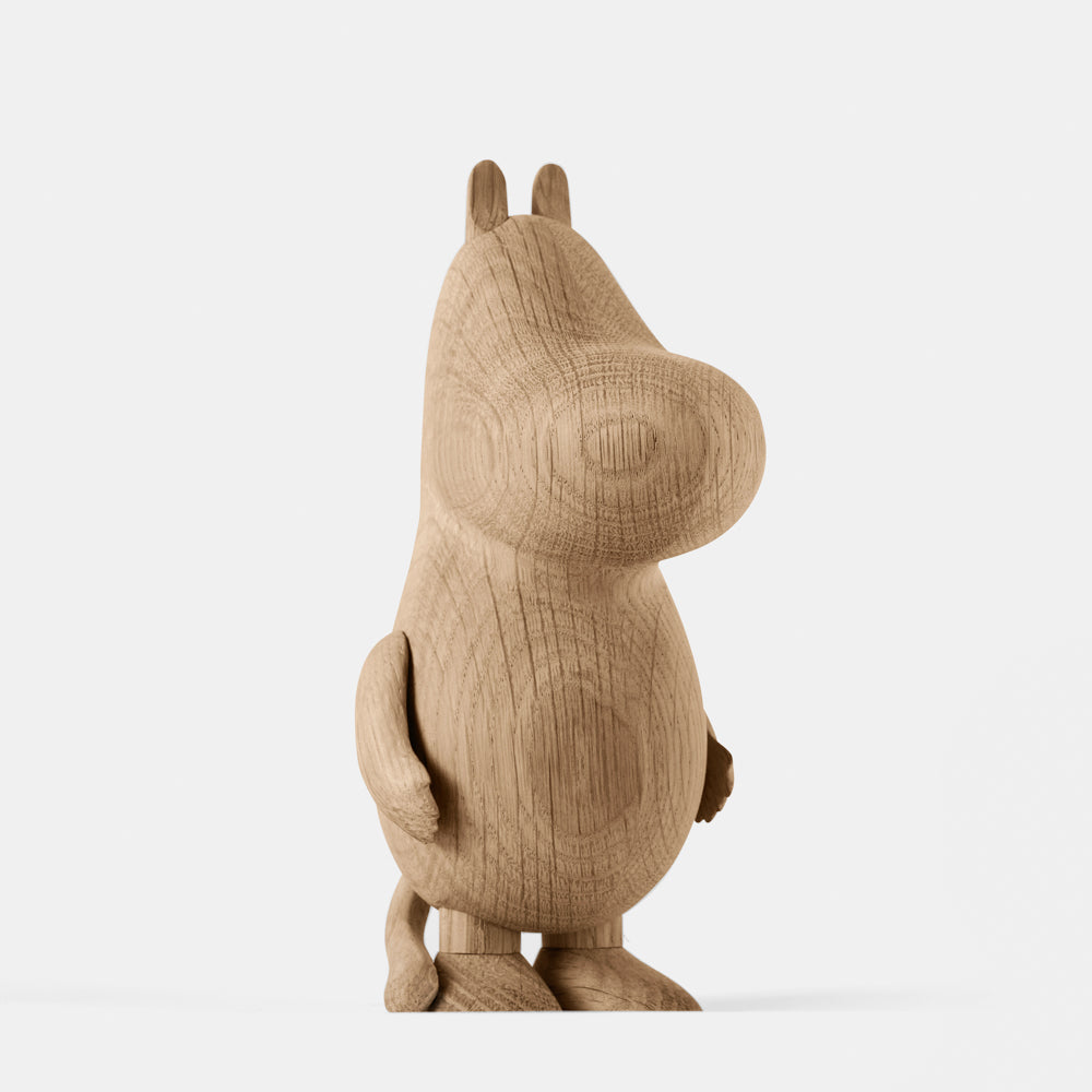 Boyhood Moomintroll wooden figure in oak, Mini (image 3)