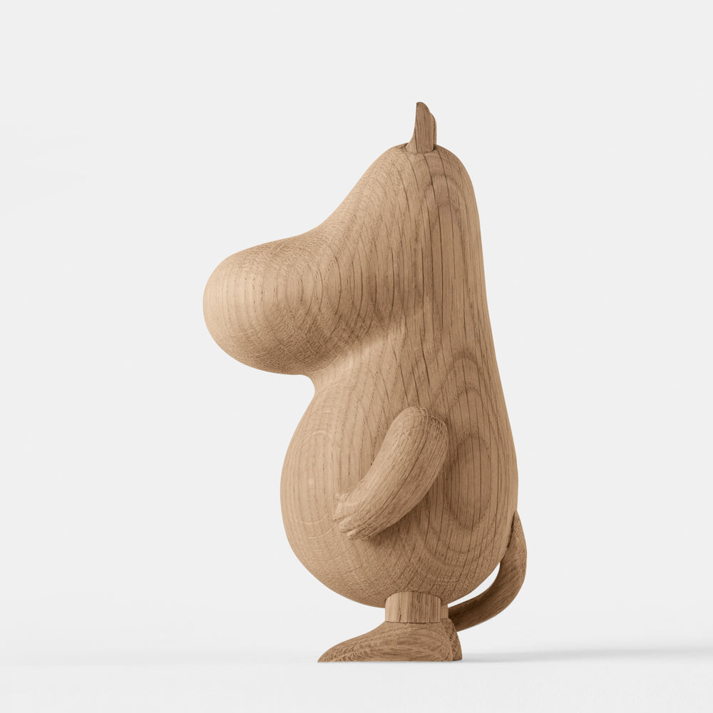 Boyhood Moomintroll wooden figure in oak, view 4 (image 4)