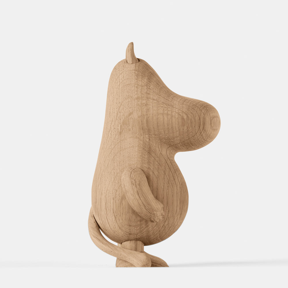 Boyhood Moomintroll wooden figure in oak, view 5 (image 5)