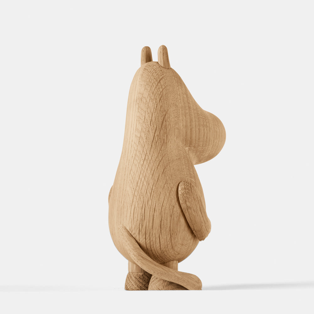 Boyhood Moomintroll wooden figure in oak, view 6 (image 6)