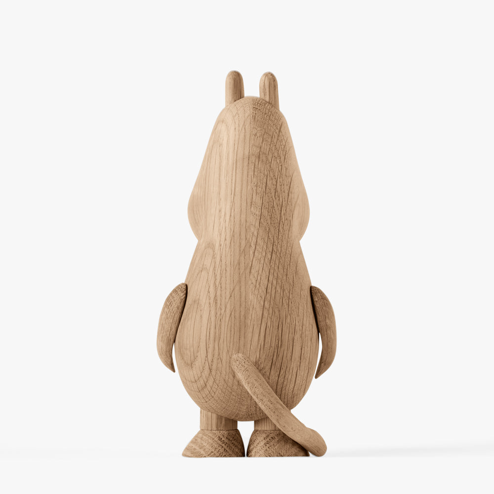 Boyhood Moomintroll wooden figure in oak, view 7 (image 7)