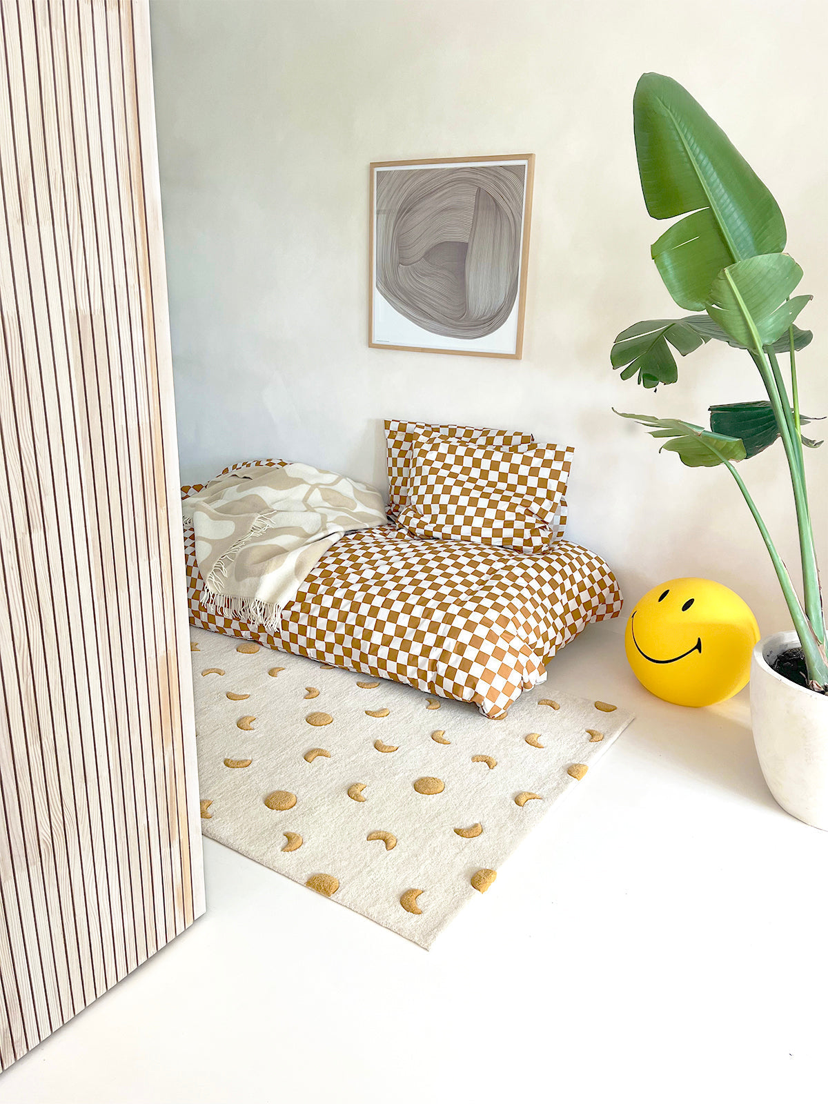 Maison Deux Moons Rug in Cream/Gold – detail 3