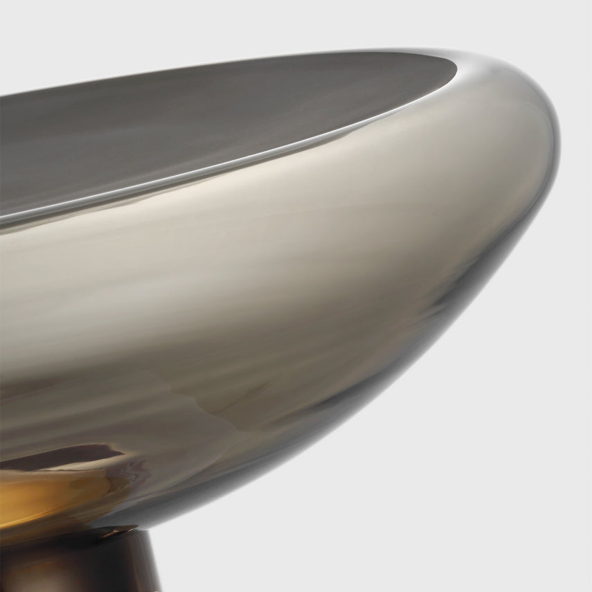 Morgan 16 Brass Bronze Table Lamp Italian Glass LED by Visual & Comfort & Co