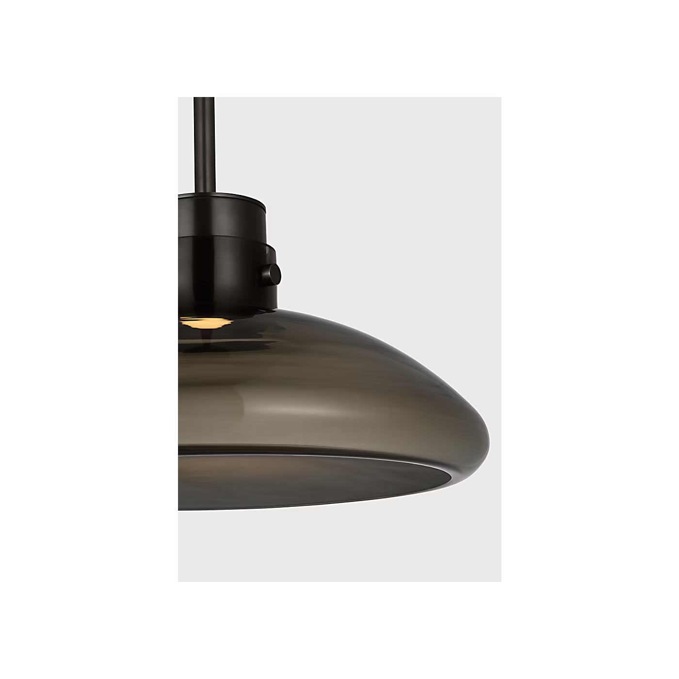 Visual Comfort Morgan 16 inch LED pendant smoke glass bronze ceiling light contemporary design
