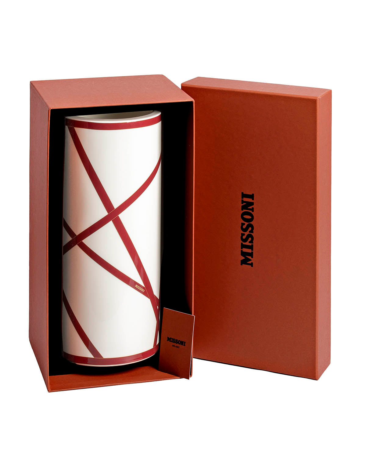 Missoni Home Nastri Bordeaux high vase