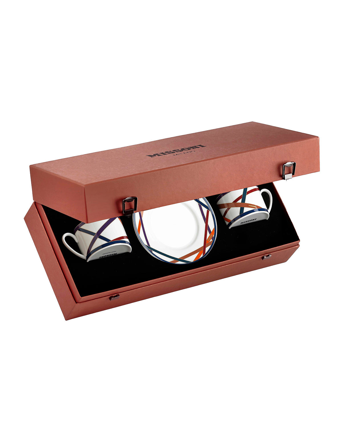 Missoni Home Nastri Multicolor tea cups & saucers