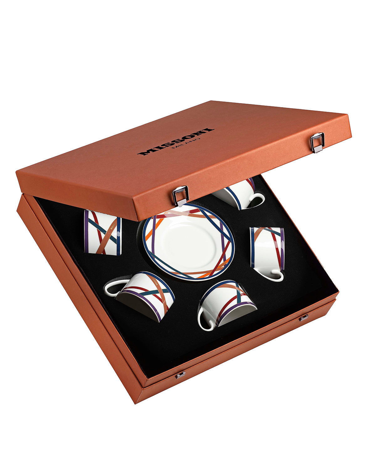 Missoni Home Nastri Multicolor tea cups & saucers