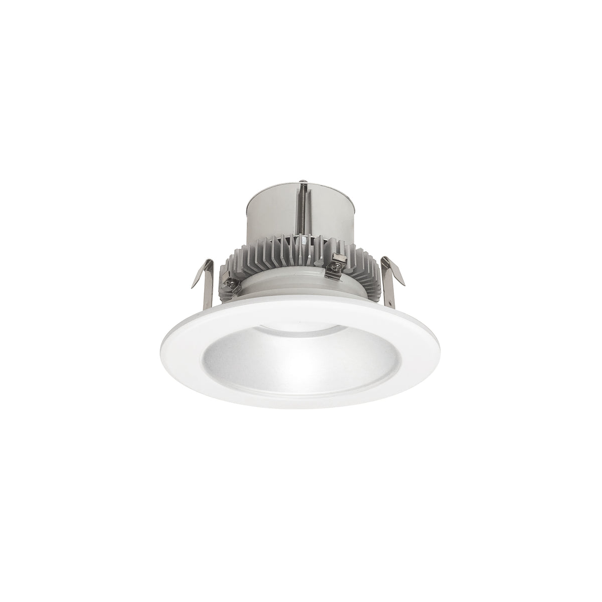 Nora Lighting NLCBC2-451 Series Haze Reflector / Matte Powder White Flange, 3000K, 1000lm / 12W, 120V