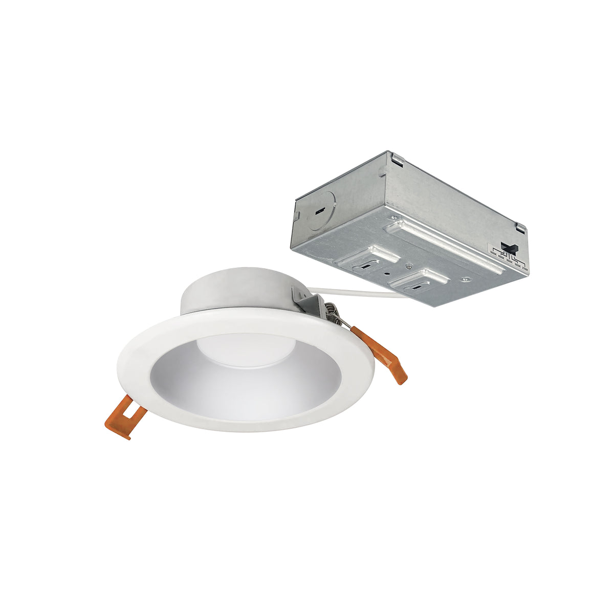 Nora Lighting NLTH-41TW Series Haze Reflector / Matte Powder White Flange, 120V