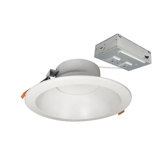 Nora Lighting NLTH-81TW-MPW 8" Theia LED Downlight with Selectable CCT, 2100lm/22W, Matte Powder White Finish