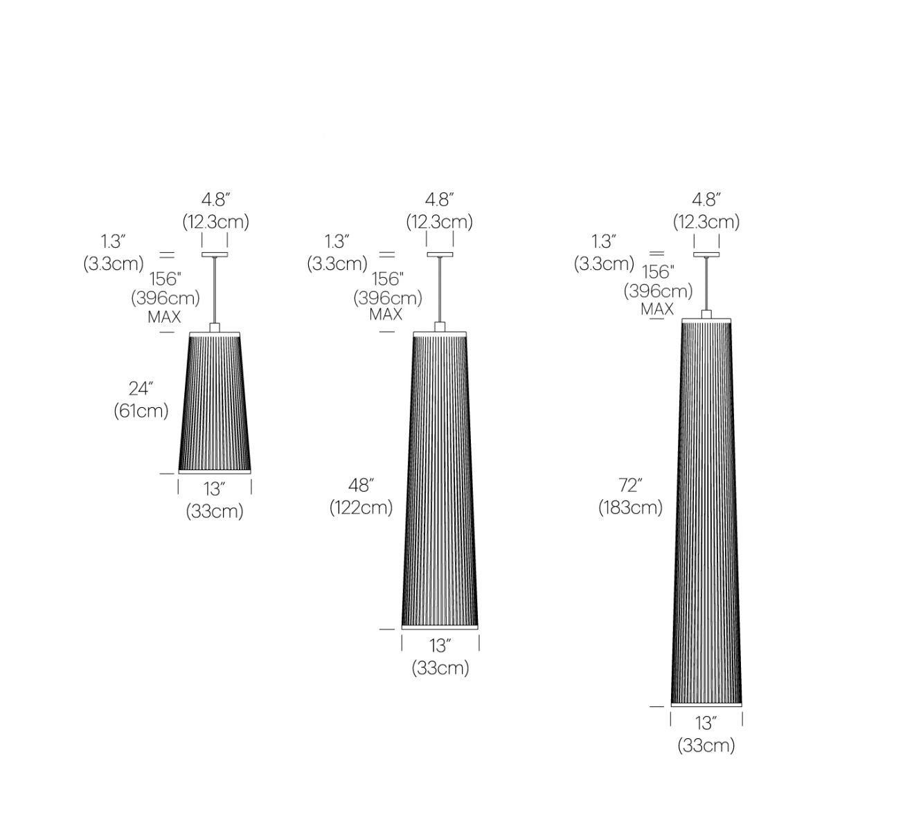 Pablo Designs Solis Chandelier alternate angle highlighting design profile
