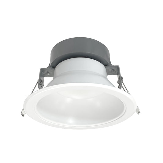 Nora Lighting NQZ2-61TWTW 6" Quartz Round LED Can-less Downlight with Selectable Lumens & CCT, White Finish