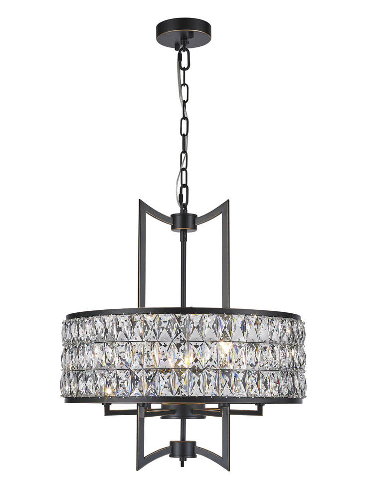 Cages Chandelier 6-Light in Chrome 1621CH by StarFire Crystal