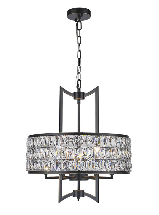 Cages Chandelier 6-Light in Chrome 1621CH by StarFire Crystal