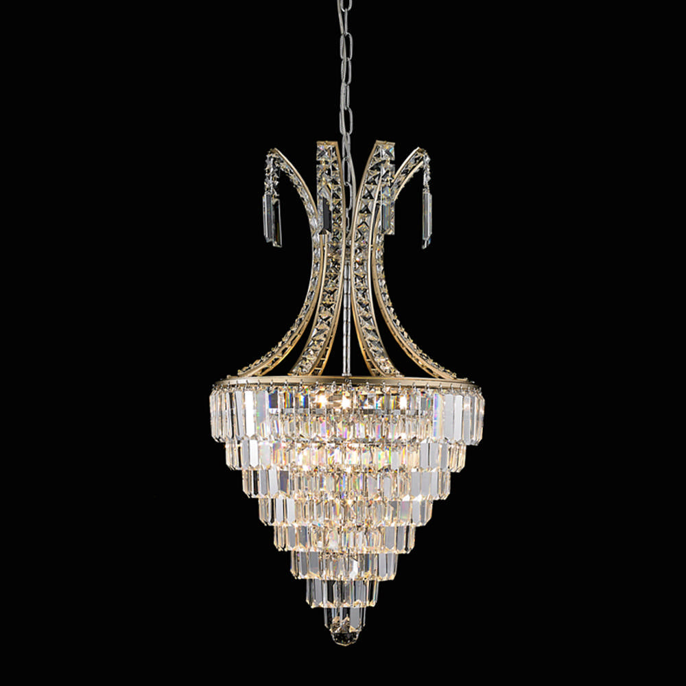 Regal Chandelier 10-Light in Chrome 3516CH by StarFire Crystal