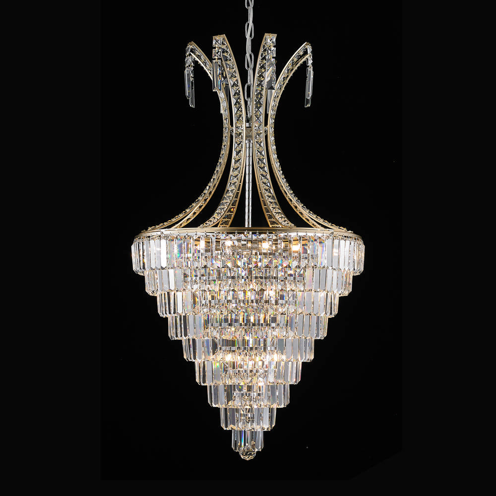 Regal Chandelier 15-Light in Chrome 3522CH by StarFire Crystal