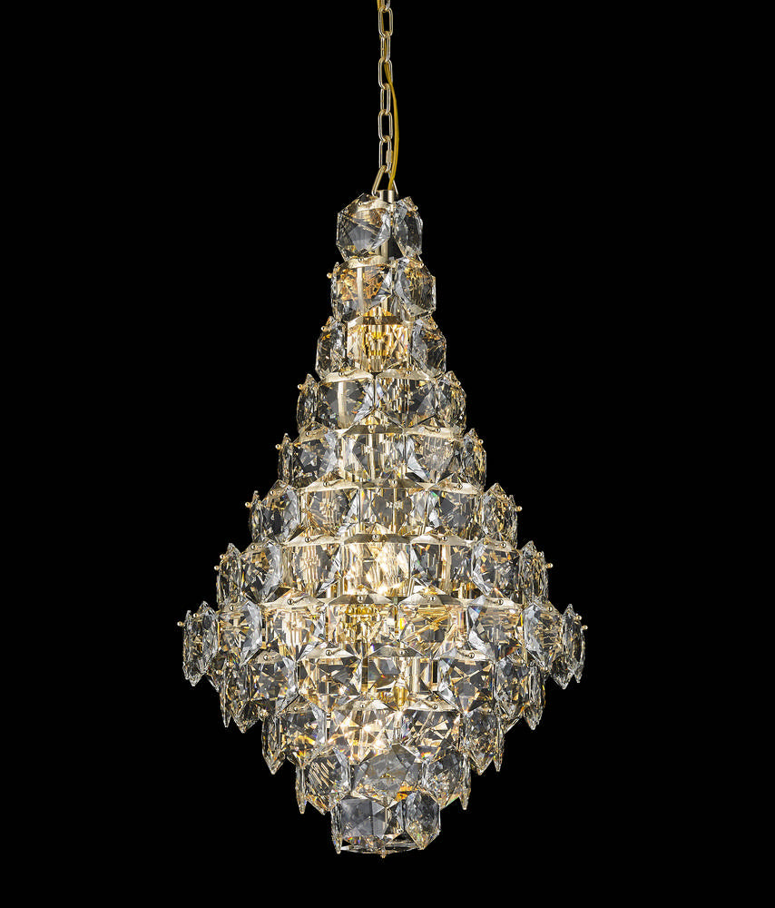Glacier Chandelier 15-Light in Chrome 7838CH by StarFire Crystal