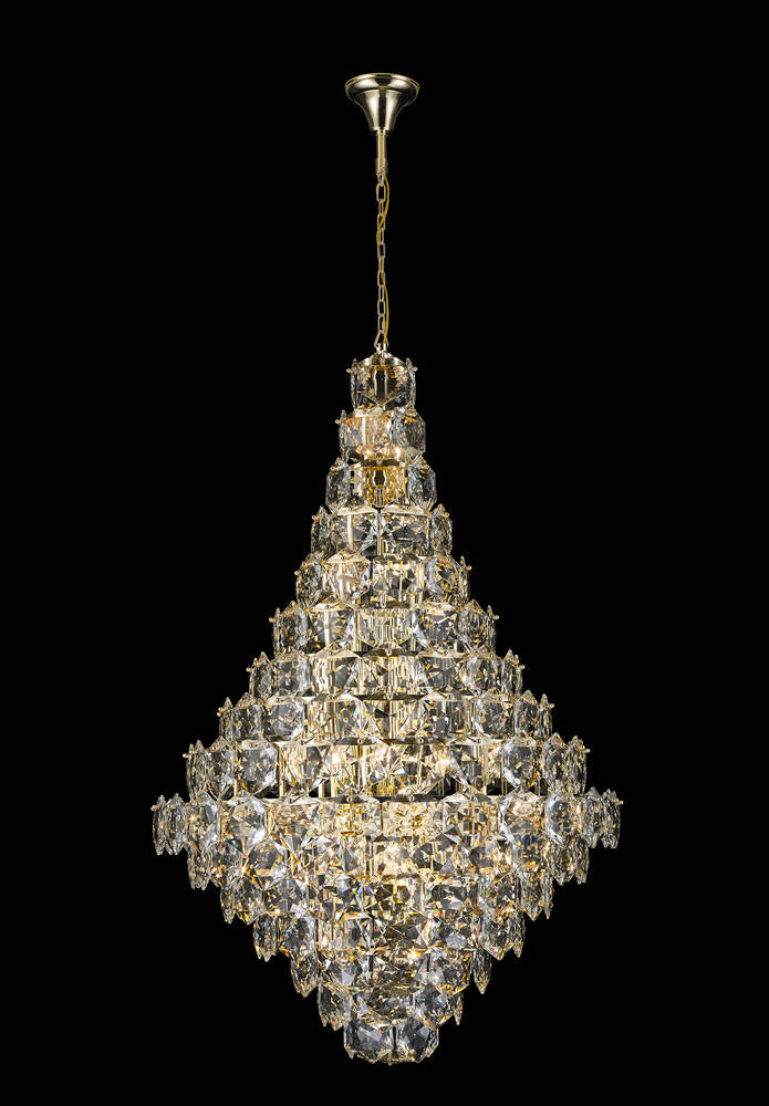 Glacier Chandelier 27-Light in Chrome 7848CH by StarFire Crystal