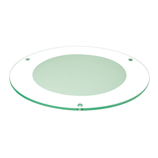 Nora Lighting NTG-8CF 8" Glass, Clear Outer, Frosted