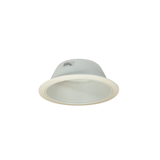 Nora Lighting NTM-31 6" BR/PAR30 Stepped Baffle with Plastic Ring, White
