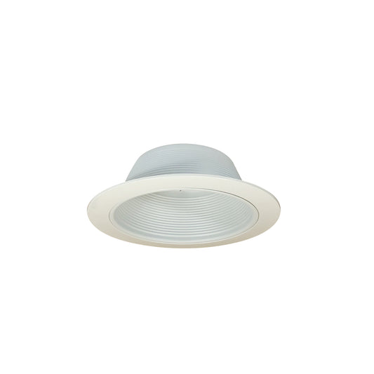 Nora Lighting NTM-31OV 6" BR/PAR30 Stepped Baffle with Plastic Oversized Ring, White