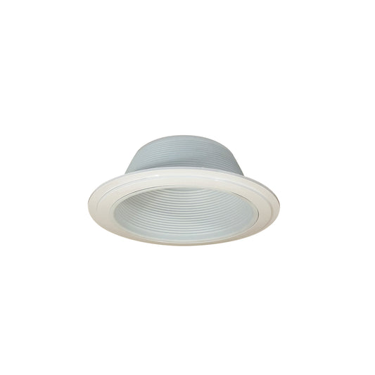 Nora Lighting NTM-31/2R 6" BR/PAR30 Stepped Baffle with Regular & Oversize Plastic Rings, White