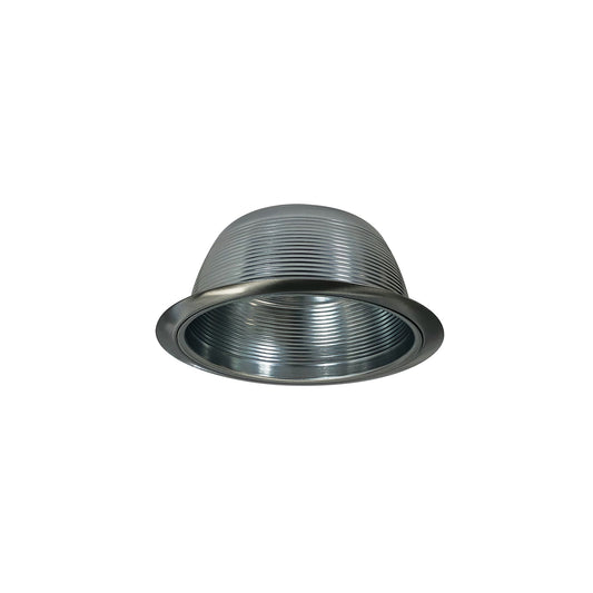 Nora Lighting NTM-32 6" BR/PAR30 Stepped Baffle with Metal Ring, Natural Metal