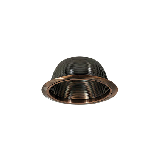 Nora Lighting NTM-33 6" BR/PAR30 Stepped Baffle with Metal Ring, Copper