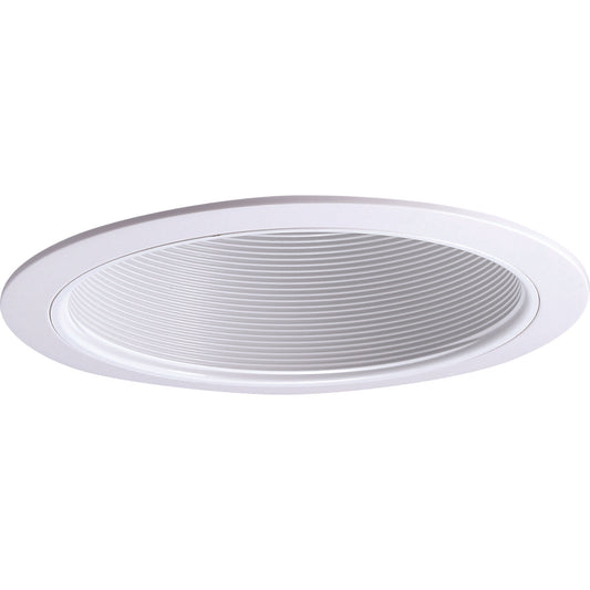 Nora Lighting NTP-31 6" BR30/PAR30 Phenolic Stepped Baffle with Plastic Ring, White