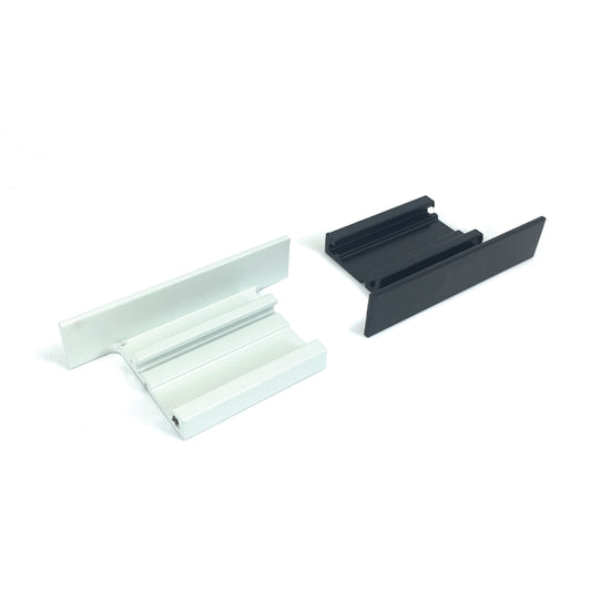 Nora Lighting NTRT-18 Dead End Piece for Recessed Track, 1 or 2 Circuit Track, Black