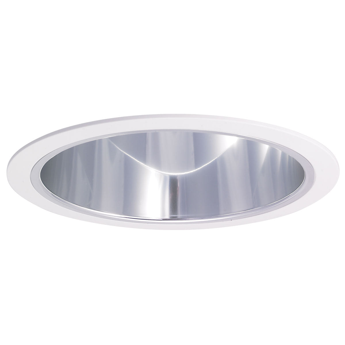 Nora Lighting NTS-714 6" Specular Clear Reflector with White Plastic Ring