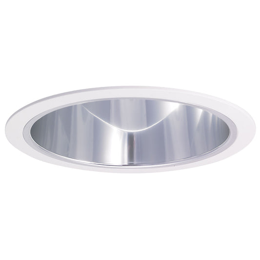 Nora Lighting NTS-714 6" Specular Clear Reflector with White Plastic Ring