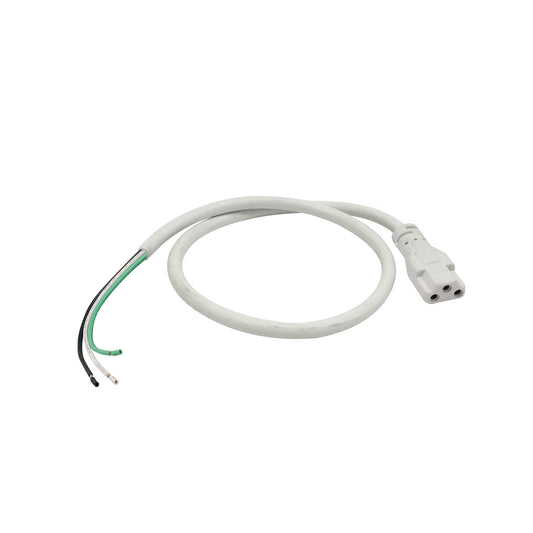 Nora Lighting NUA-904W 72" Hardwire Power Cord for NUDTW-98, White Finish